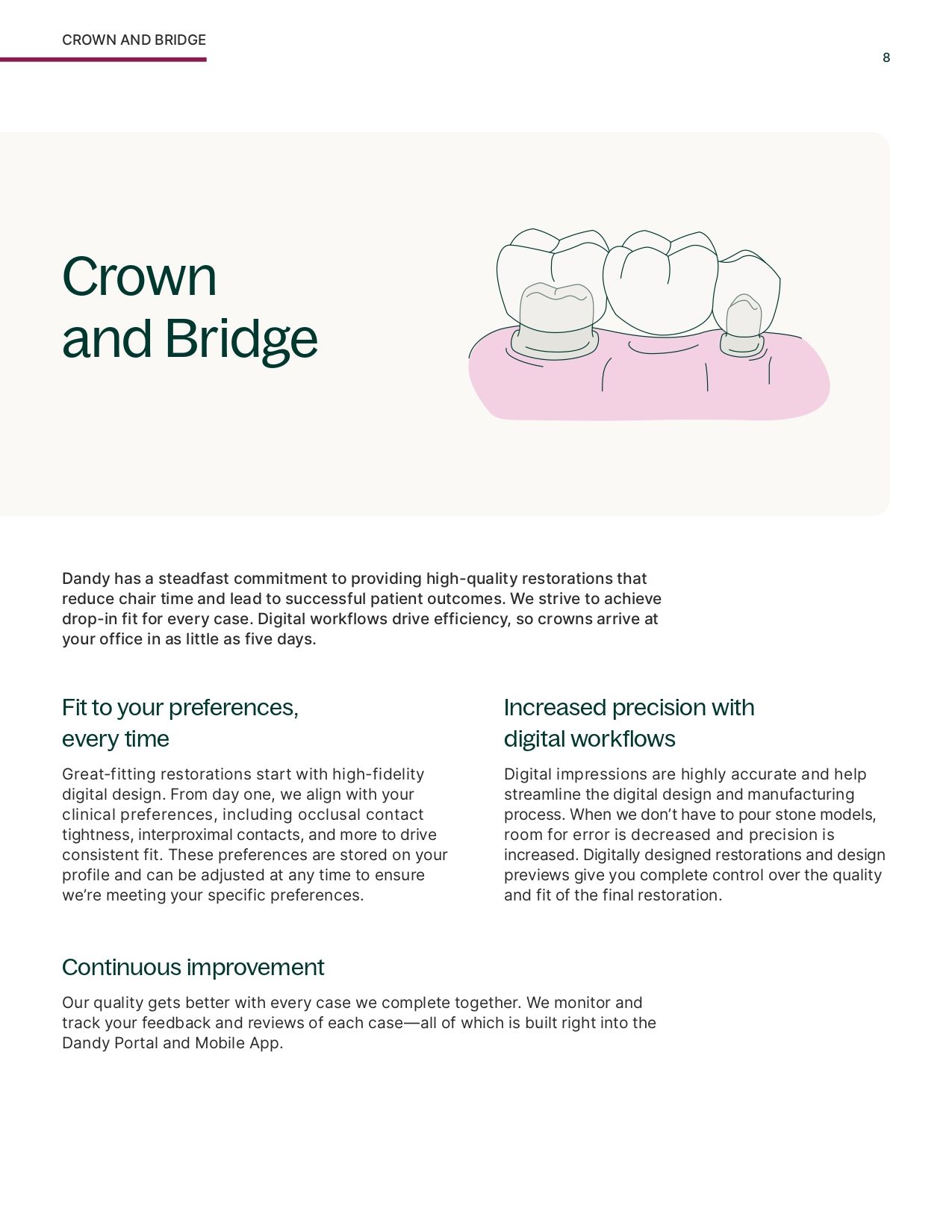 Crown and Bridge Product Guide