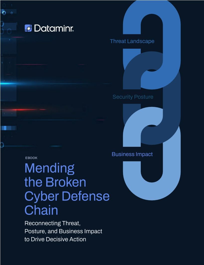 Mending the Broken Cyber Defense Chain