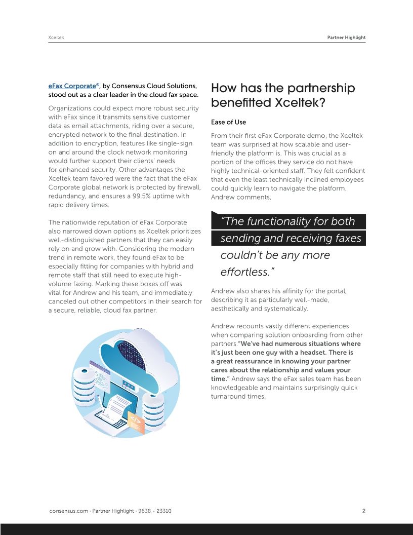 Partner Highlight: Xceltek & eFax Corporate®