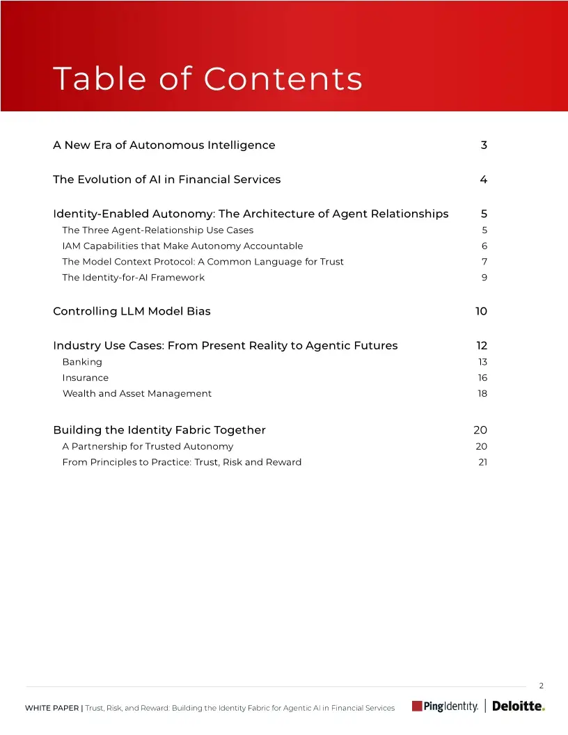 Trust, Risk, and Reward: Building the Identity Fabric for Agentic AI in Financial Services