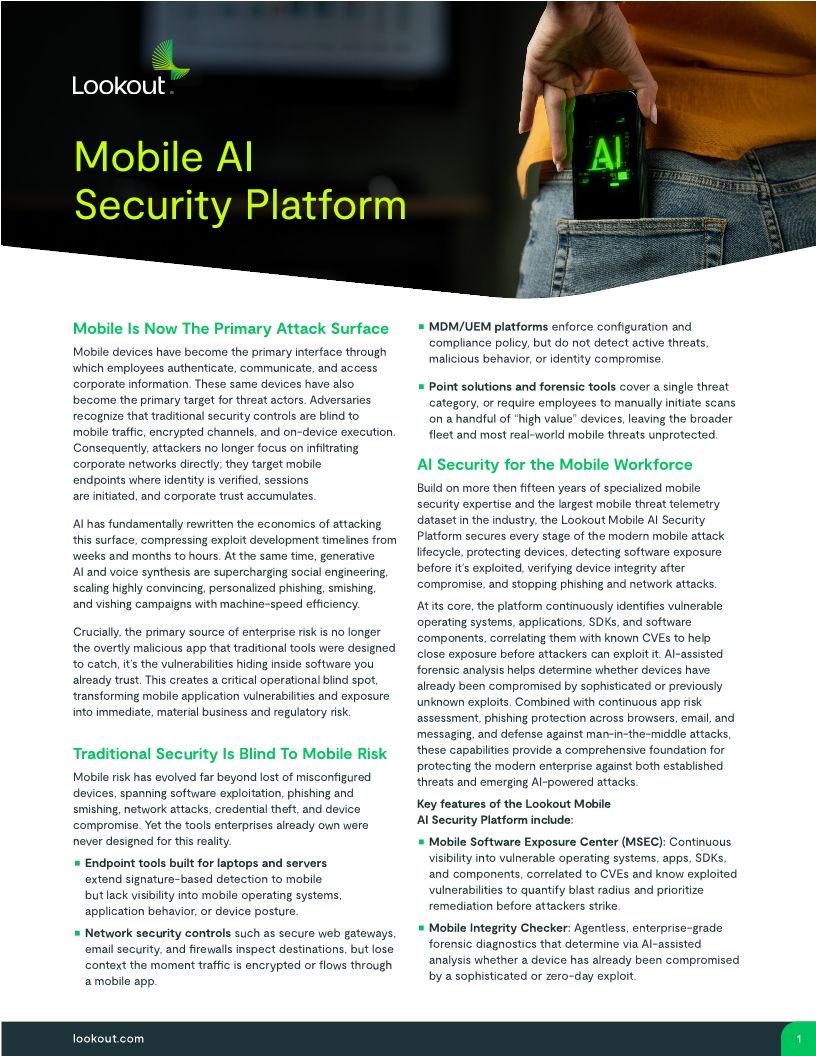 Mobile AI Security Platform