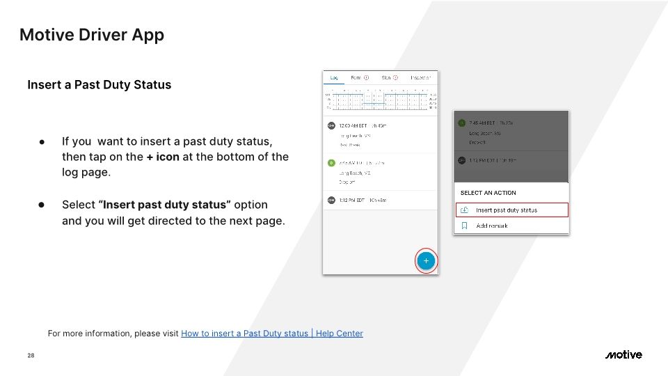 Motive Driver App - Cx Onboarding