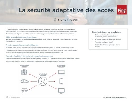 La sécurité adaptative des accès