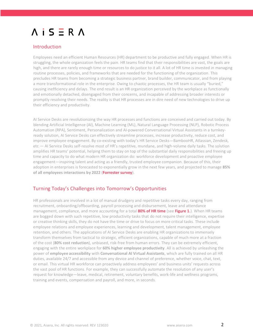 Revolutionize HR with AI Service Desk