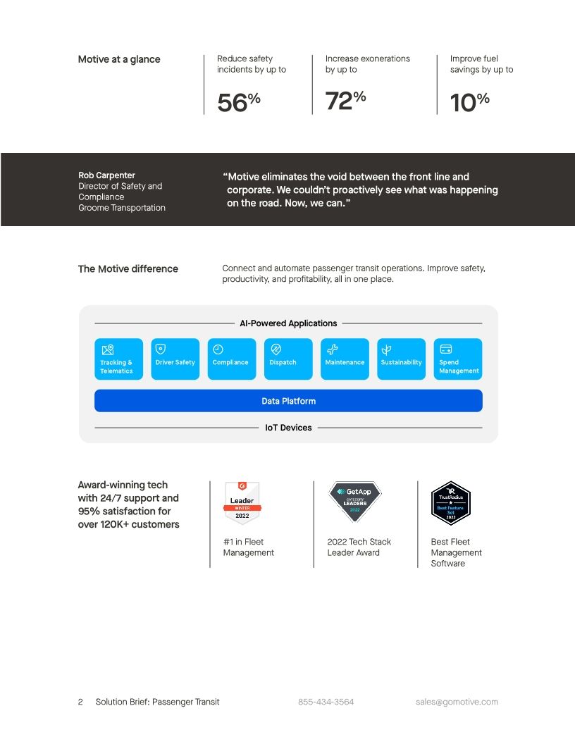 Passenger Transit Solutions Overview