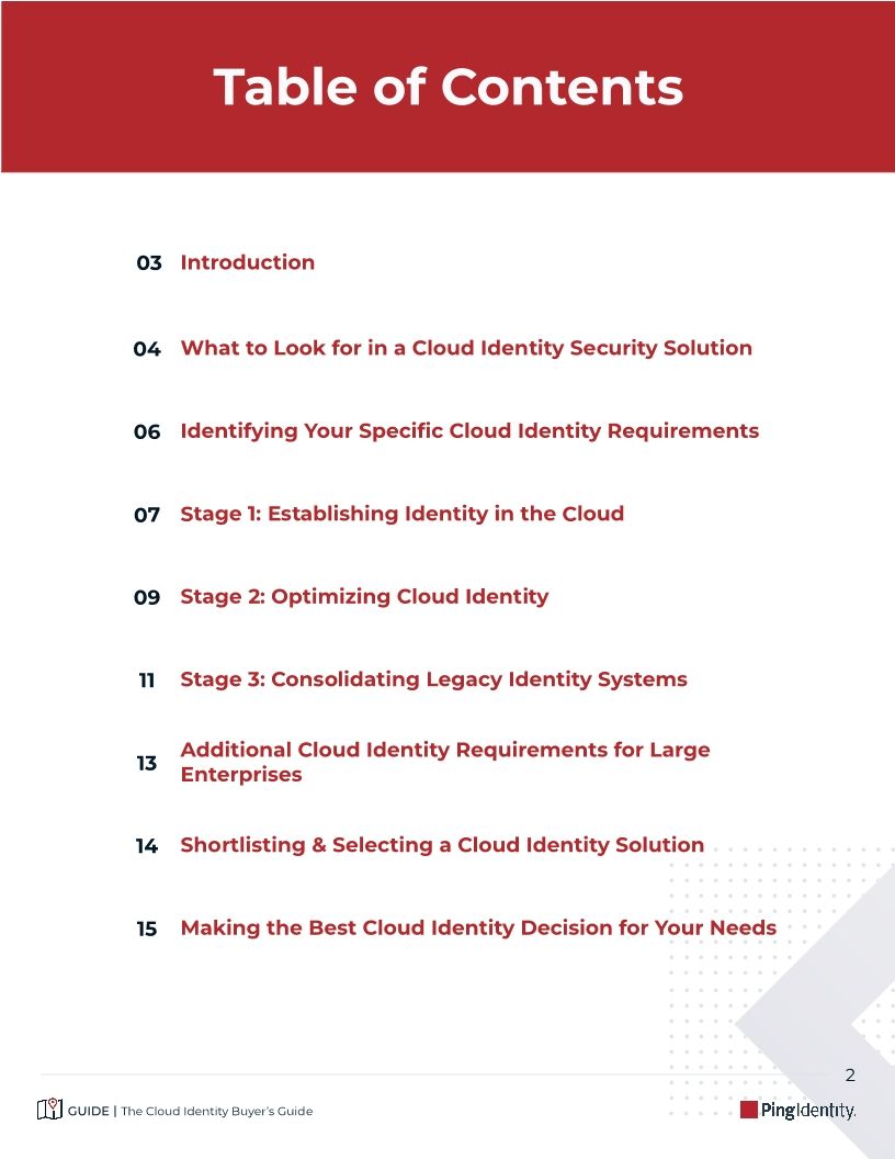 The Cloud Identity Buyer's Guide