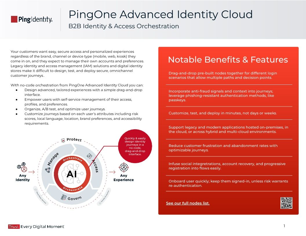 PingOne Advanced Identity Cloud: B2B Identity & Access Orchestration