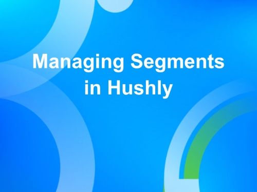Managing Segments in Hushly