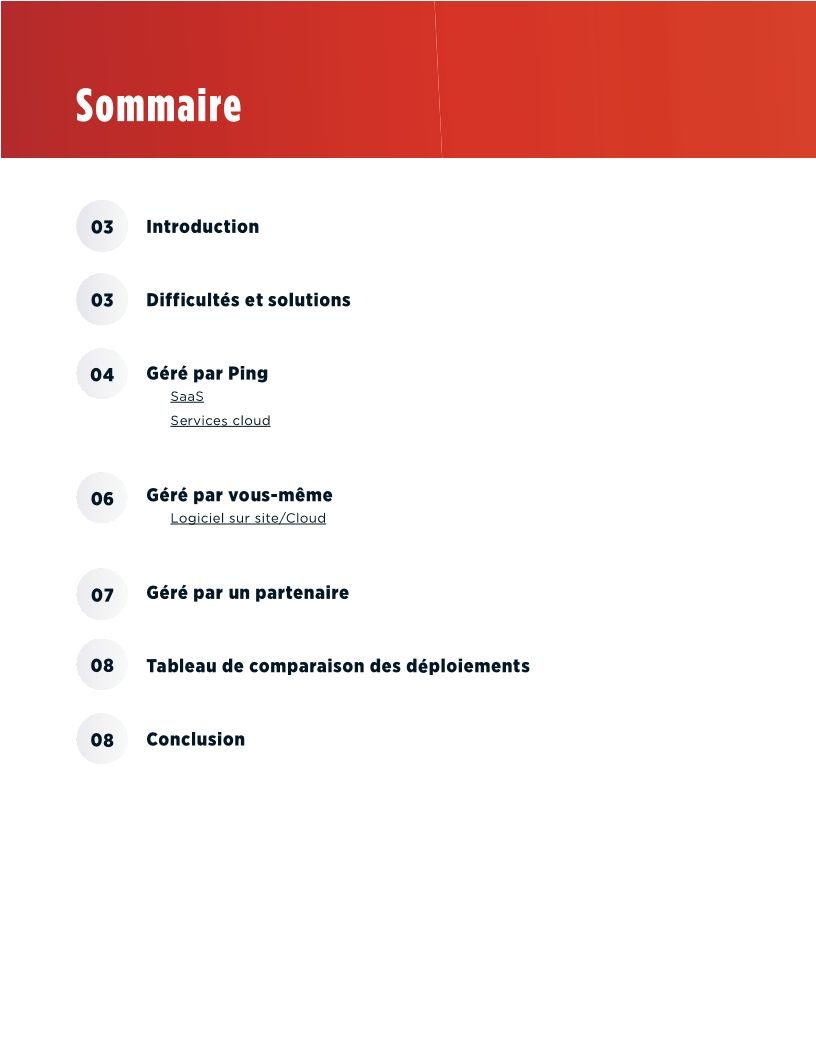 Options de déploiement de la plateforme PingOne Cloud