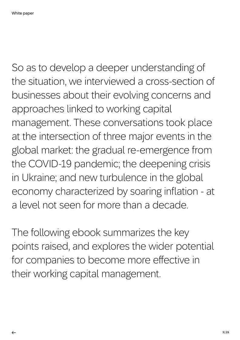 Effective cash flow control in an uncertain global market