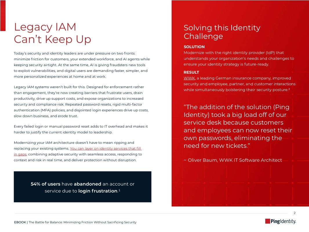 The Battle for Balance: Minimizing Friction Without Sacrificing Security
