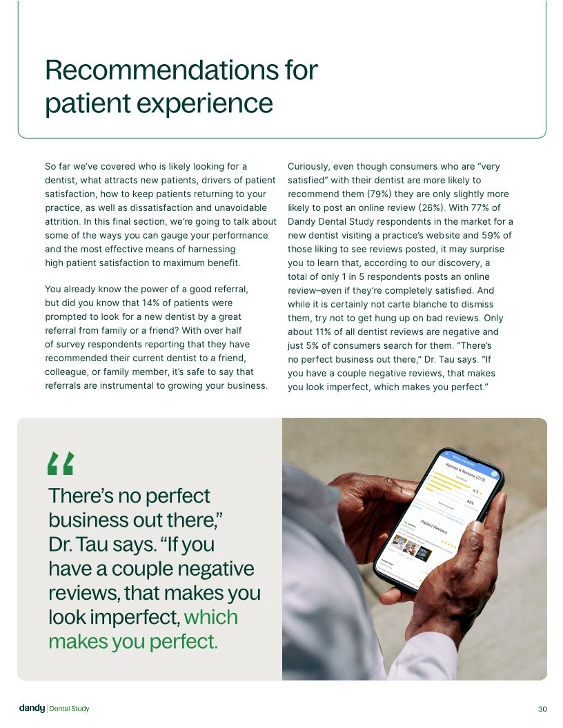 Dandy Dental Study Patient Experience