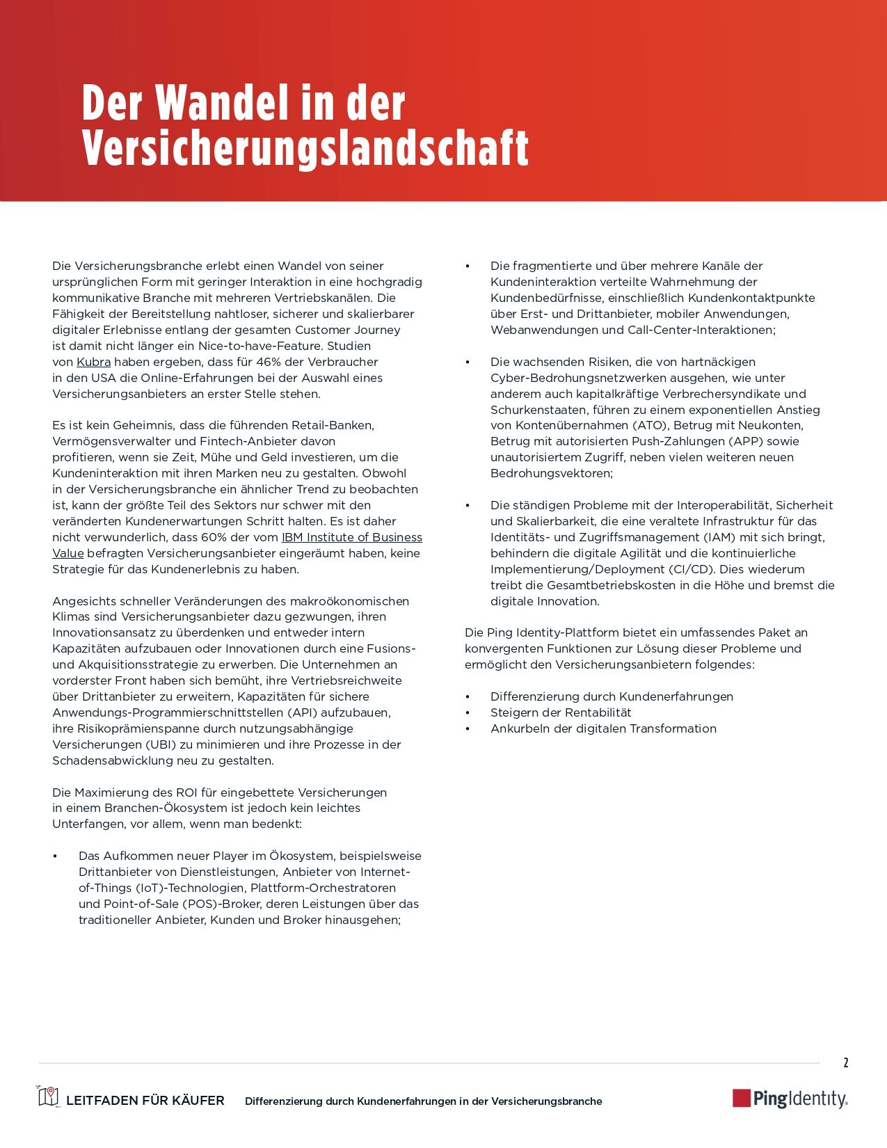 Differenzierung durch Kundenerfahrungen in der Versicherungsbranche