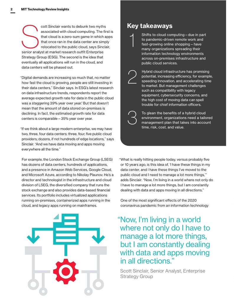 MIT Technology Review IT Strategies for Hybrid Cloud