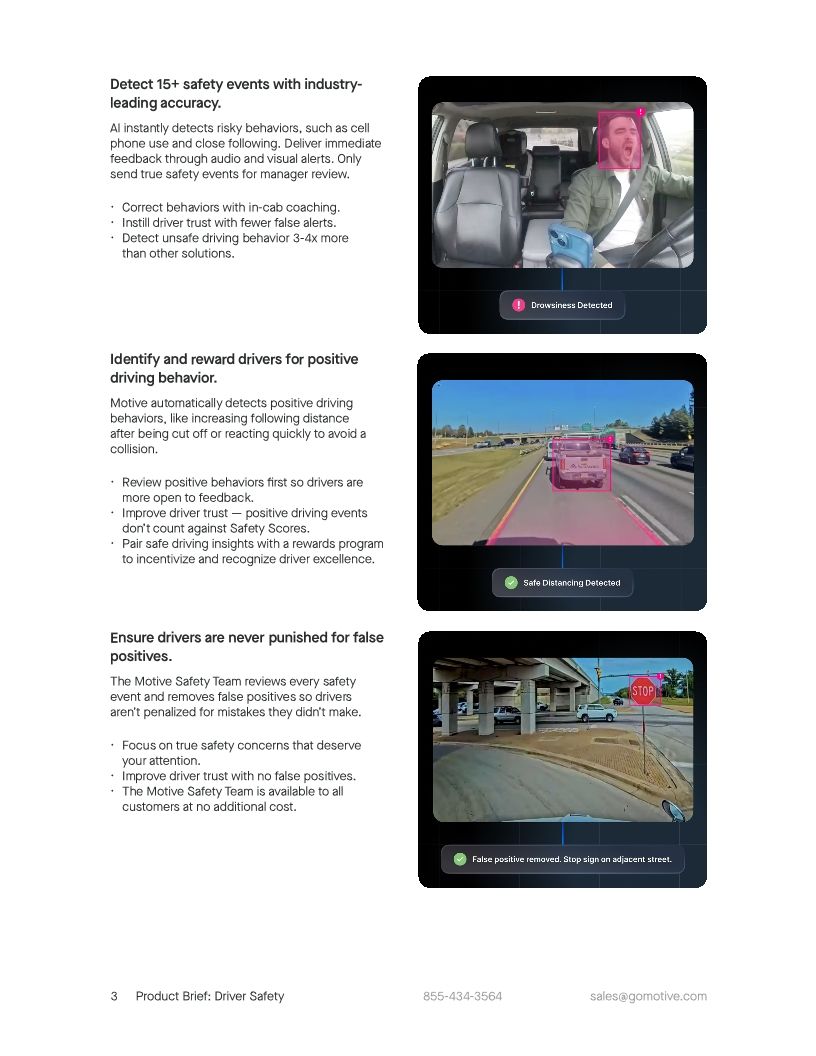 Product Brief Driver Safety