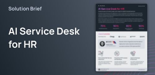 AI Service Desk for HR