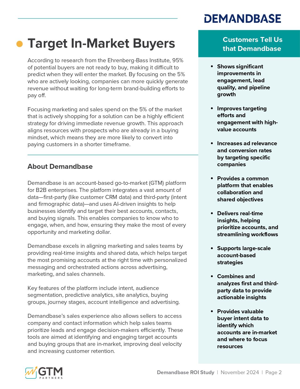 Demandbase ROI Study