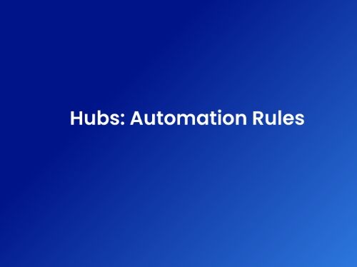 Hubs: Automation Rules