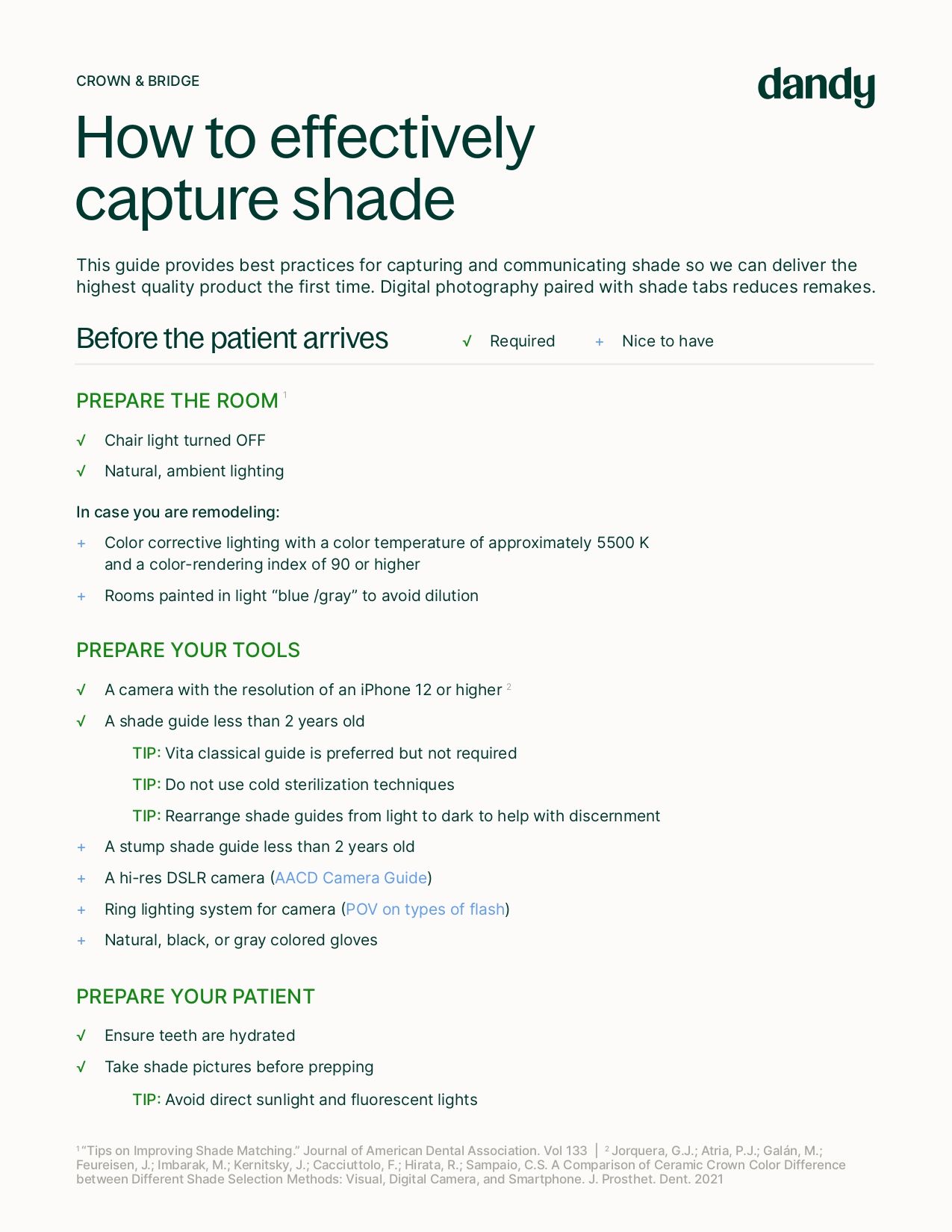 How to effectively capture shade