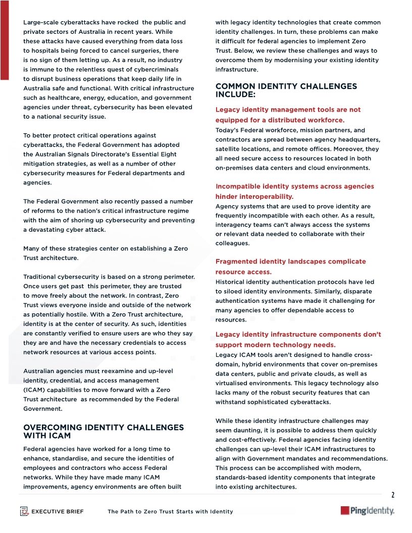 The Path to Zero Trust Starts with Identity