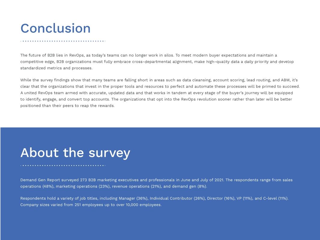Openprise Survey RevOps Reality Check 2021