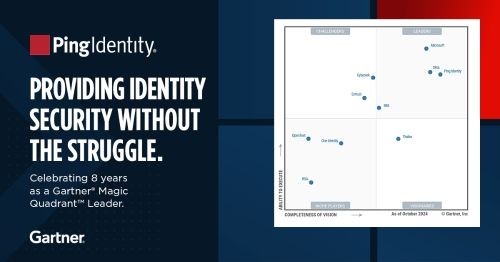 Ping Identity Named a Leader in 2024 Gartner® Magic Quadrant™ for Access Management