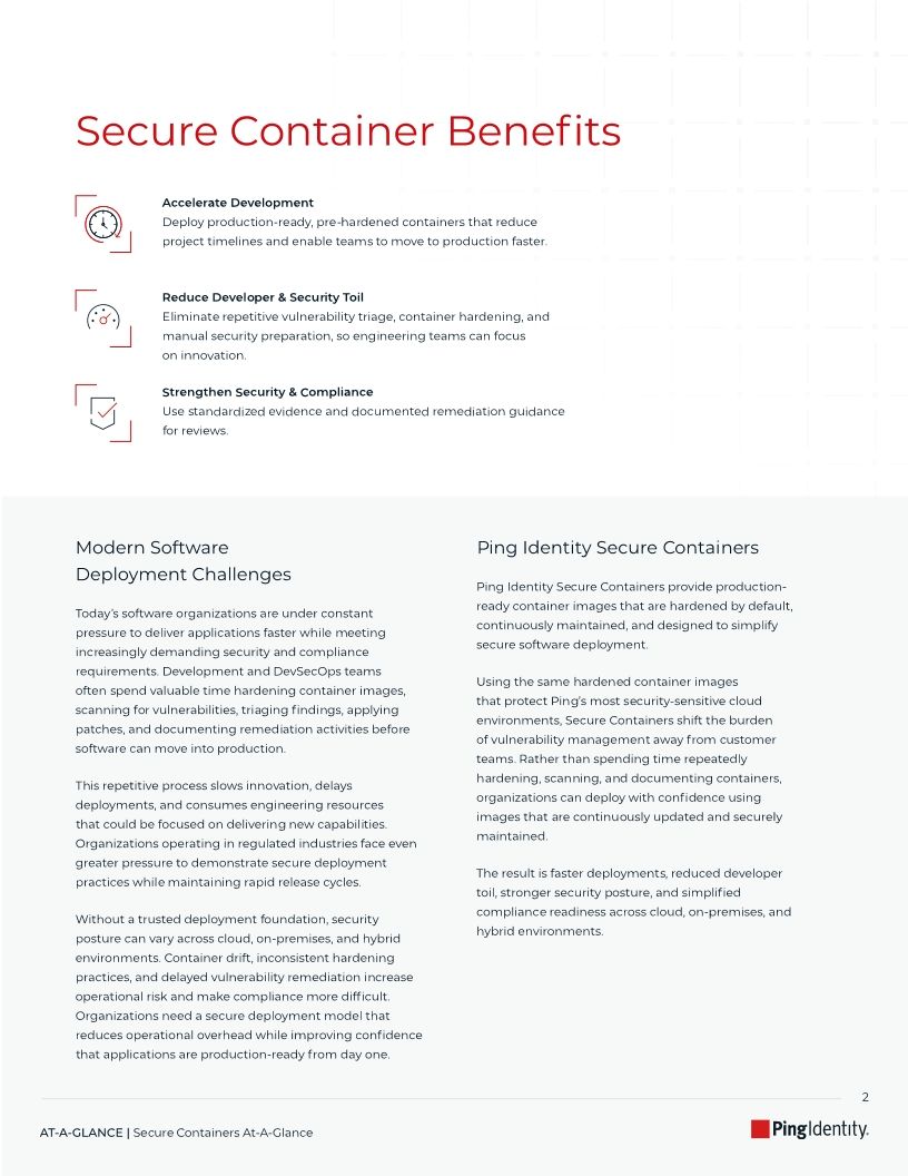 Secure Containers At-A-Glance