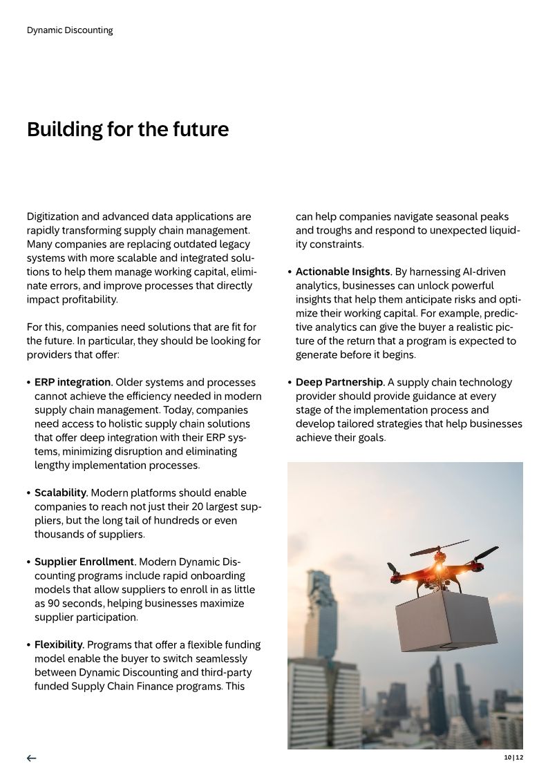 Dynamic Discounting: the key to early payments