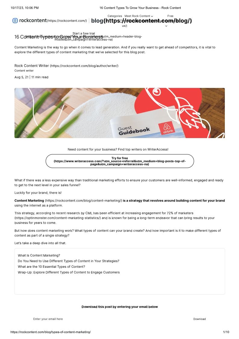 16 Content Types To Grow Your Business