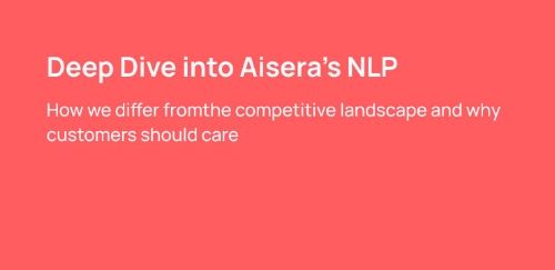 Deep Dive into Aisera's NLP