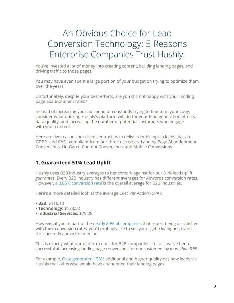 5 Reasons Enterprise Companies Trust Hushly to Increase Conversions