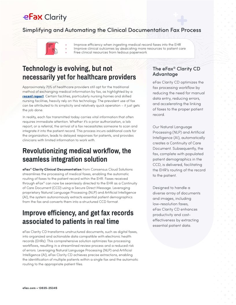 Clarity Clinical Documentation&trade;