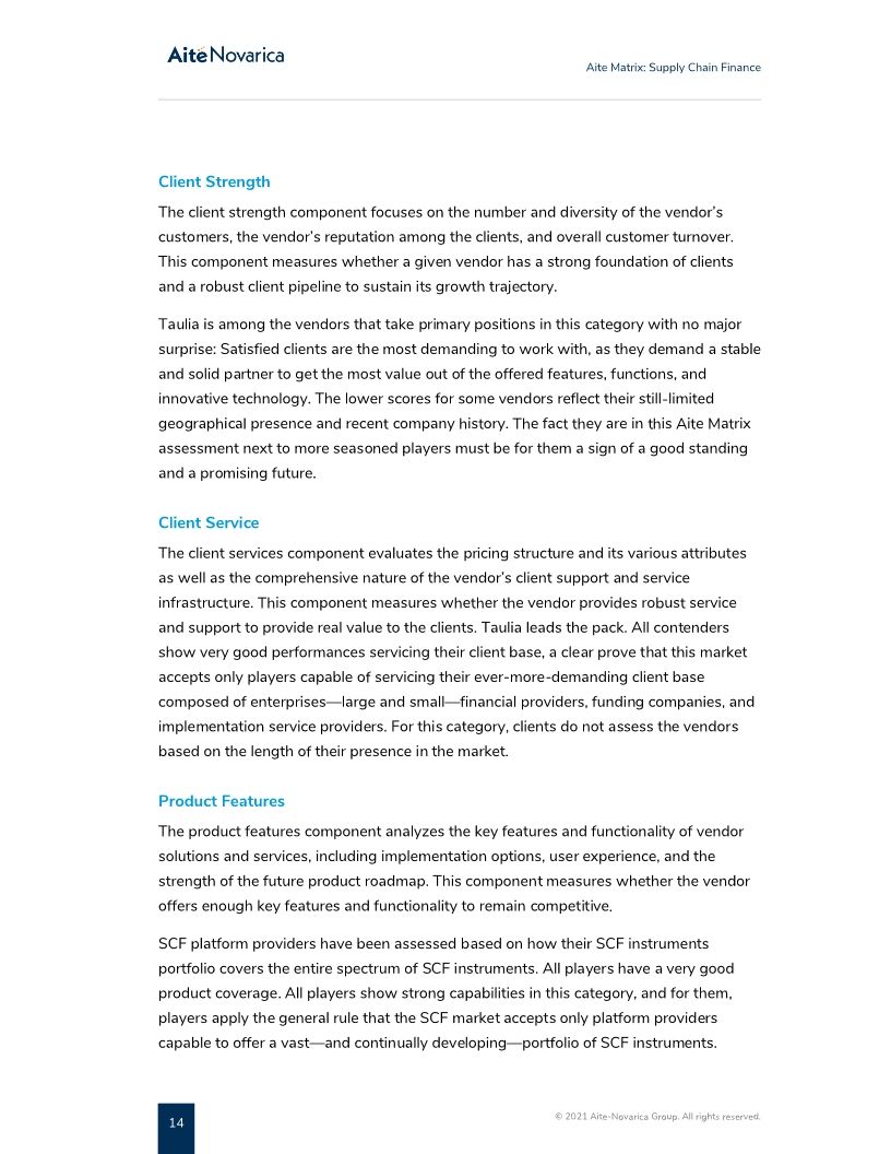 SAP Taulia named a best-in-class vendor for Supply Chain Finance by Aite Novarica Group