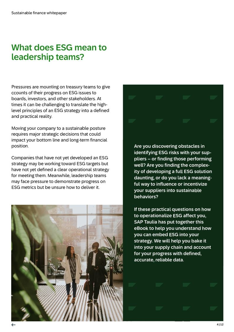 Sustainable finance: how to build an ESG plan that supports your goals