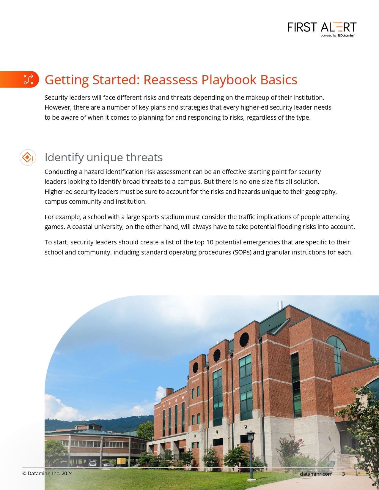 Security and Safety Playbook for Higher Education Security Leaders