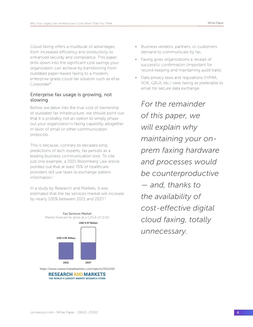 Why Your Legacy Fax Infrastructure Costs More Than You Think