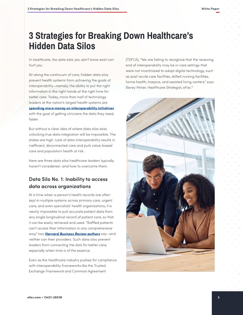 3 Strategies for Breaking Down Healthcare's Hidden Data Silos