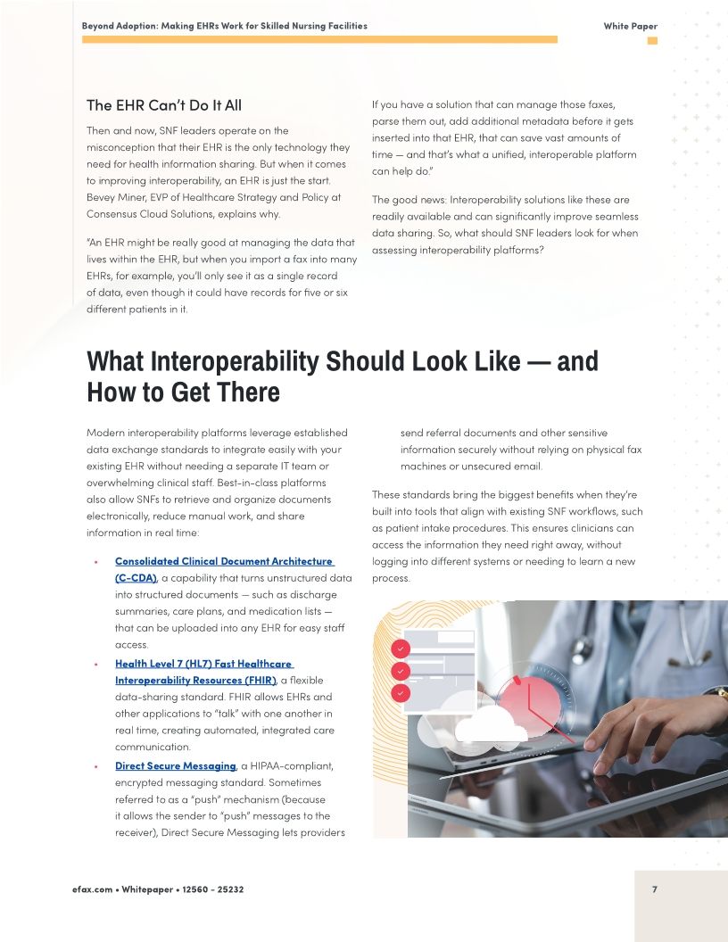 Beyond Adoption: Making EHRs Work for Skilled Nursing Facilities