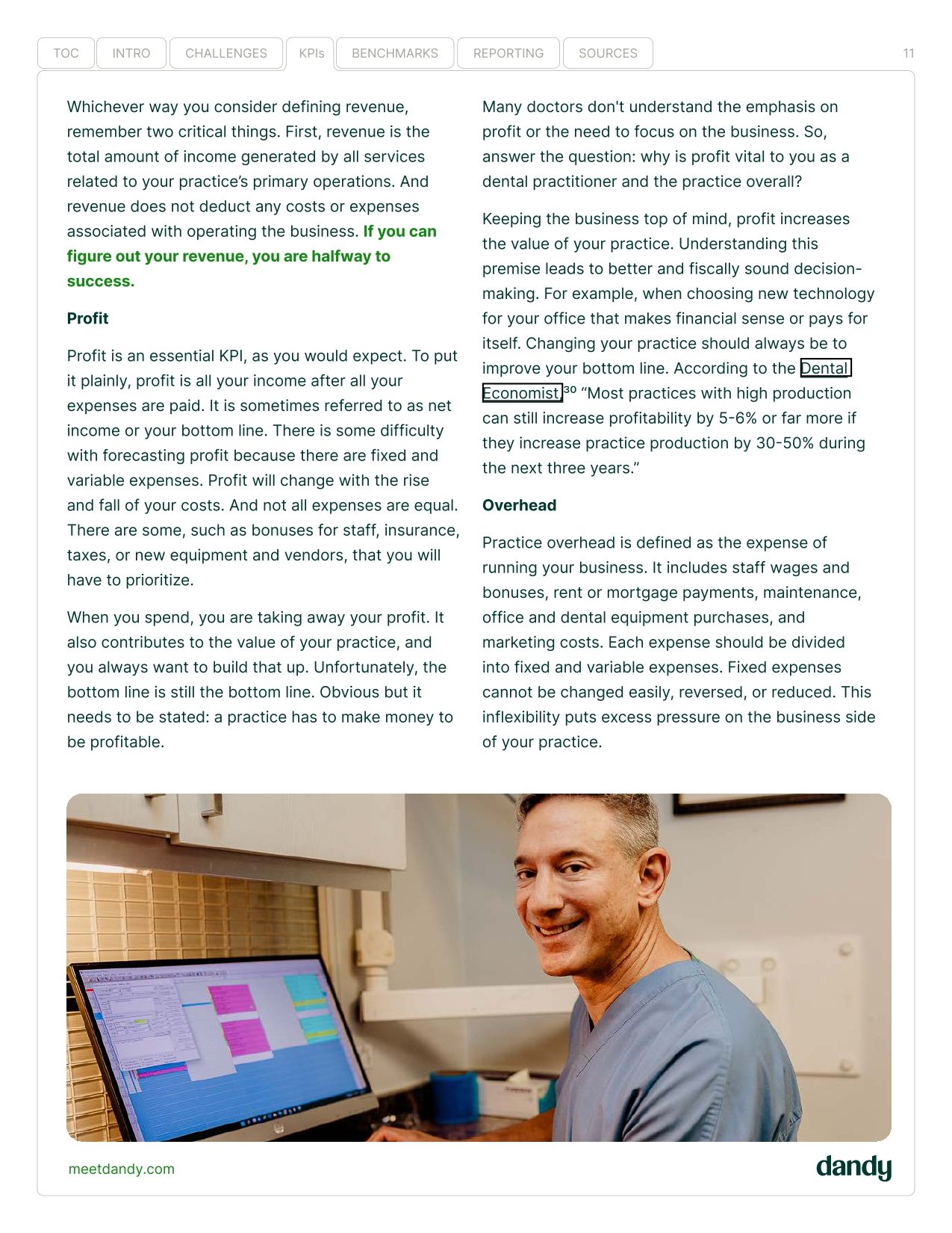 Six dental industry KPIs, benchmarks, and ways to improve your practice health