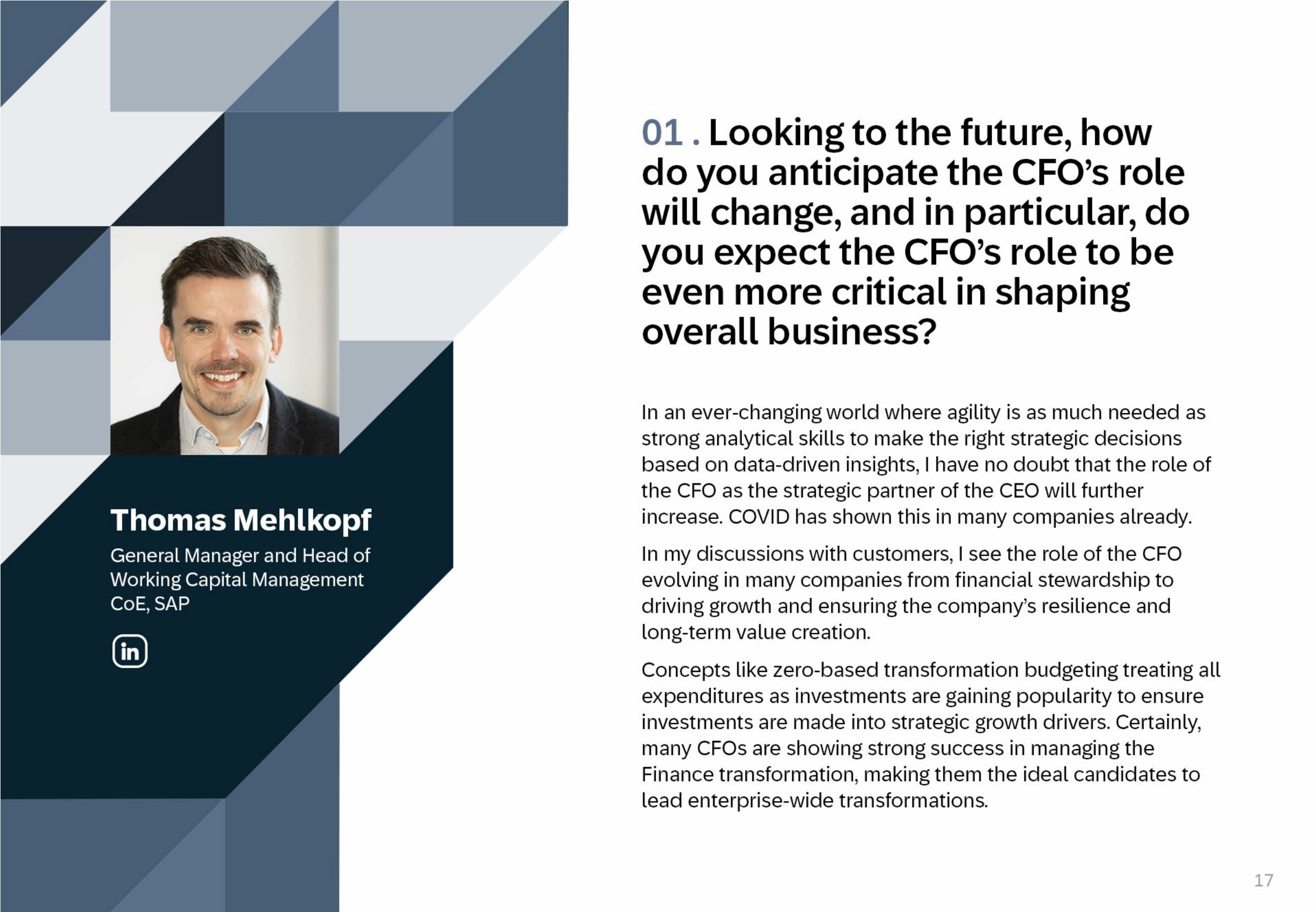 CFOs beyond figures: Steering business into the future