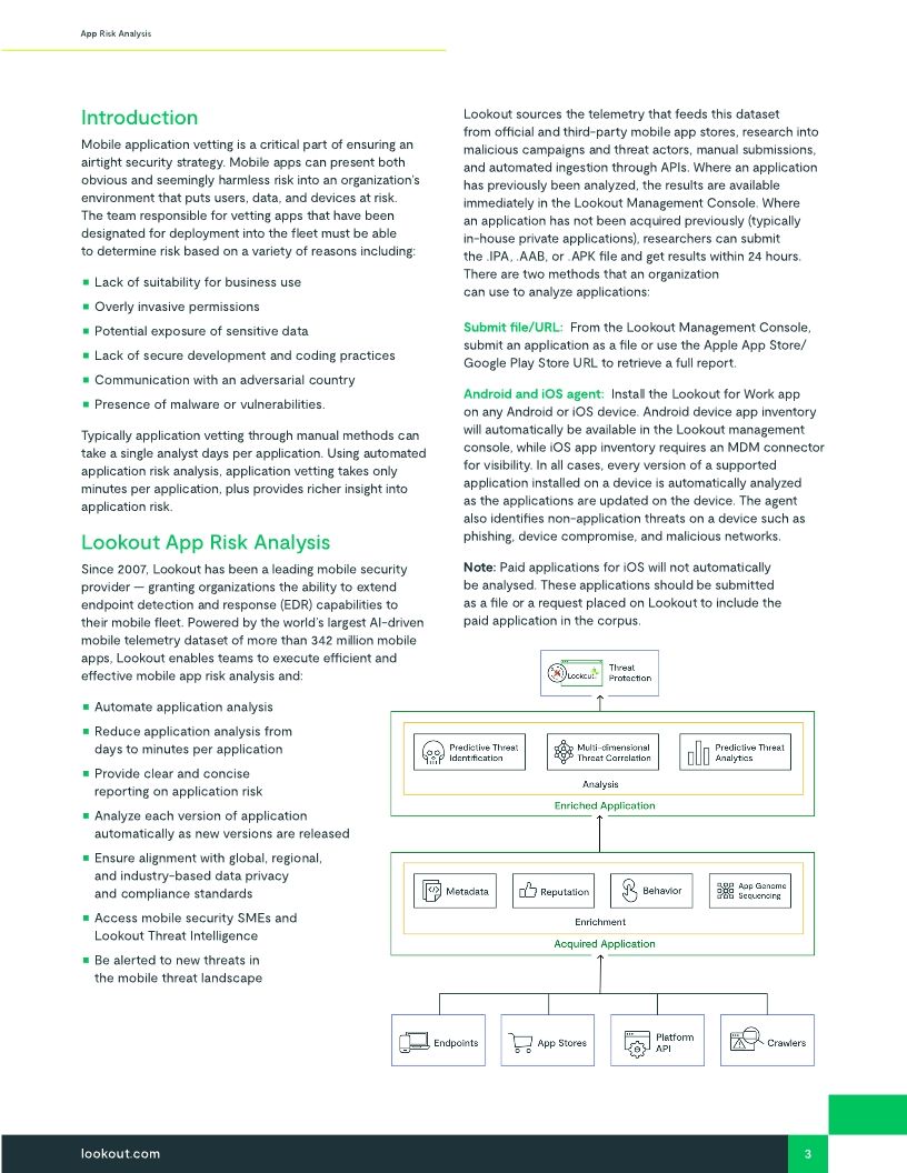 Automated Mobile App Vetting with Lookout