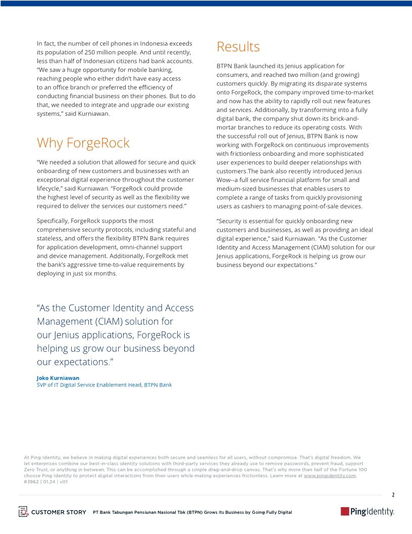 BTPN Bank Customer Success Story