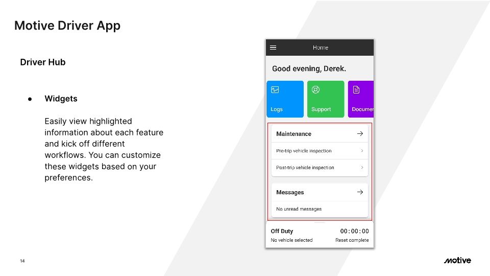 Motive Driver App - Cx Onboarding