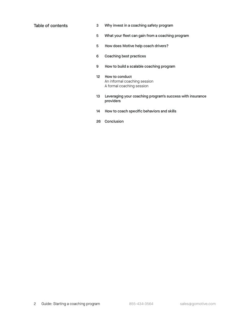 Coaching Safety Program