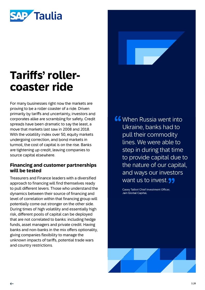 Tariffs Roller Coaster Ride