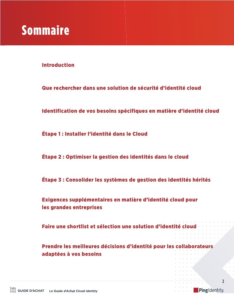 Le Guide d’Achat Cloud Identity