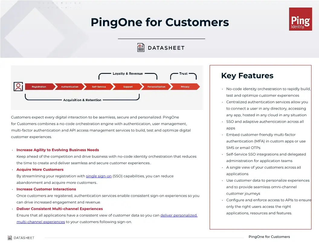 PingOne for Customers