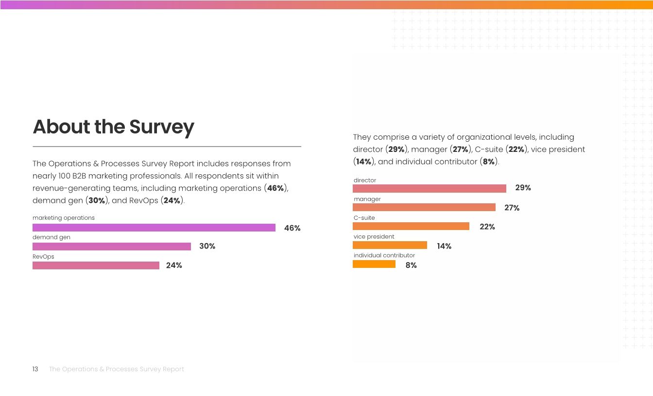 The Operations & Processes Survey Report