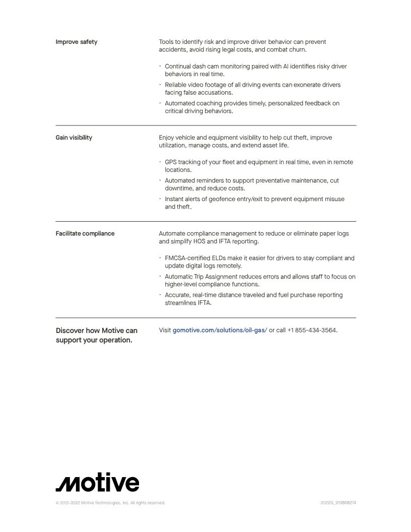 Oil & Gas Solutions Overview
