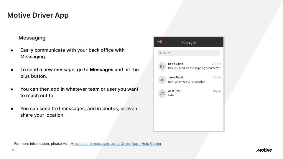 Motive Driver App - Cx Onboarding